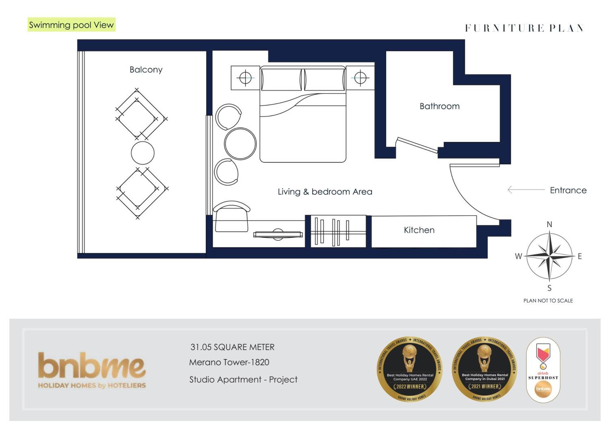 Bnbmehomes - Merano Tower Dubai Exterior foto
